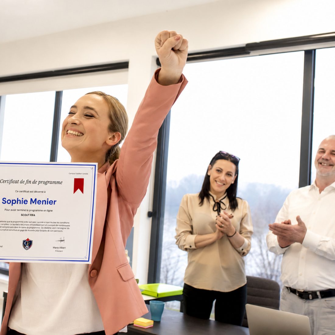 Certificat de fin de programme Campus Football Canada