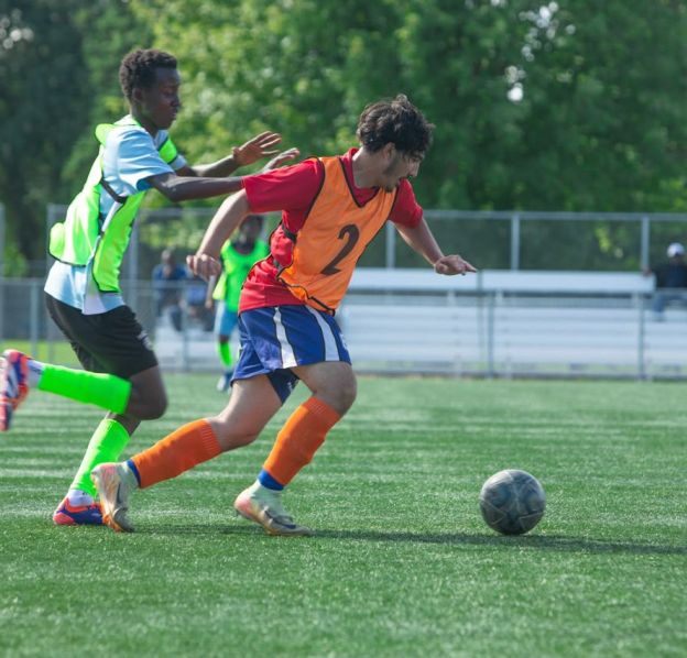 Joueurs à l'entraînement